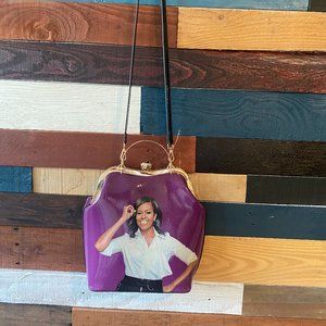 Michelle Obama Purple Purse Pocketbook